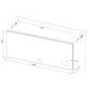 1803 koupelnove zrcadlo 160x65 cm s osvetlenim casem a ikonami pocasi na smart panelu