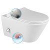 Závěsné WC Avva Rimless s bidetovou sprškou a Integrovanou baterií 100315 bílá