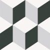 Designová dekorová dlaždice Barcelona Cube Decor 25x25 cm s geometrickým vzorem