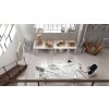 Mrazuvzdorná slinutá gres dlažba Alhambra Rojo Decor na podlaze v interiéru