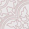 Červená ornamentální dlažba Alhambra Rojo Decor 25x25 cm s protiskluzem R10