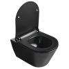 WC Sedátko slim Avva duroplast soft close, easy take 100787-110,  černá matná