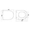 WC Sedátko slim Avva duroplast soft close, easy take 100787-110,  černá matná