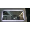 [Kód: MLS6512MA] Velkoformátové ploché LED zrcadlo Besteco 120x65 cm detail integrované kosmetické lupy s 5x zvětšením a nastavení barvy světla.