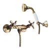 1911 vodovodni sprchova baterie vcetne rucni sprchy retro mosaz s roztecem 150 mm