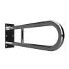 Chromovaný sklopný úchyt ve tvaru U.