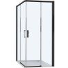 Hüppe Čtvercový Sprchový Kout Trend Easy posuvné dveře s nano úpravou Černá Mat 80x80 cm