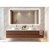 Koupelnové zrcadlo Basic 110x70 cm s LED v moderní koupelně