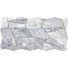 Oset Piedra Gris 23x46 cm šedý obklad imitace říčního kamene detail struktury