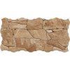 Oset Piedra Cuero 23x46 cm obklad imitace říčního kamene červenohnědá detail struktury