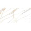 Lesklá dlažba imitace mramoru Ardenza Gold 60x120 cm v luxusním obývacím pokoji