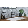 Hansgrohe držák kartáčků Addstoris 41749990, chrom, černá mat, zlatá lesk