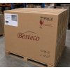 Originální kartonové balení LED zrcadla Besteco připravené k přepravě na paletě