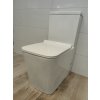[Kód: TR2155-P] WC kombi mísa BESTECO Urban bílá keramika detail soft-close sedátka a splachovací nádržky.
