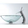 Vysoká páková umyvadlová baterie BESTECO Cascada s efektem vodopádu (29 cm). kód P1140D-1