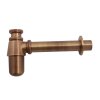 Umyvadlový sifon 5/4", ø 32 MD0545SM, stará mosaz, bronz
