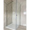 Čtvercový sprchový kout BESTECO Maxim 90x90 cm chrom hliníkový korpus čiré bezpečnostní sklo kód PPSD209F/BEZ2