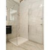 Čtvercový sprchový kout BESTECO Maxim 90x90 cm chrom hliníkový korpus čiré bezpečnostní sklo kód PPSD209F/BEZ2