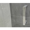 Besteco čtvercový sprchový kout Viva 90x90 cm, sklo 8 mm, pravé/chrom  pravá varianta, výška 185 cm, bezpečnostní čiré sklo, leštěný chrom