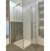 Besteco čtvercový sprchový kout Viva 90x90 cm, sklo 8 mm, pravé/chrom  pravá varianta, výška 185 cm, bezpečnostní čiré sklo, leštěný chrom