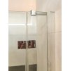 Besteco čtvercový sprchový kout Viva 90x90 cm, sklo 8 mm, pravé/chrom  pravá varianta, výška 185 cm, bezpečnostní čiré sklo, leštěný chrom