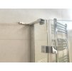 Besteco čtvercový sprchový kout Viva 90x90 cm, sklo 8 mm, pravé/chrom  pravá varianta, výška 185 cm, bezpečnostní čiré sklo, leštěný chrom