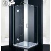 BESTECO Čtvercový sprchový kout VIVA 80x80x185 cm, levé provedení, chrom, čiré sklo