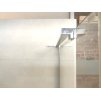 [Kód: QS308/90L] Čtvercový sprchový kout BESTECO Viva 90x90 cm levé provedení detail lesklého chromového profilu a 8mm bezpečnostního skla.
