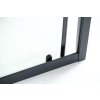 Sprchové dveře do niky TREOS NEW BLACK (Varianta Barva rámu - Černá matná, Rozměr A - 100, Směr zavírání - Univerzální Levé / Pravé, Výplň - Čiré bezpečnostní sklo - 6 mm)