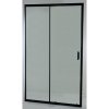 Sprchové dveře do niky TREOS NEW BLACK (Varianta Barva rámu - Černá matná, Rozměr A - 100, Směr zavírání - Univerzální Levé / Pravé, Výplň - Čiré bezpečnostní sklo - 6 mm)