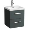 LAUFEN Prémiová Skříňka pod Umyvadlo AVIN 47 cm, Závěsná, Dvě Zásuvky, Bílá Matná, Ekonomická Kolekce, Kód H4031121132201