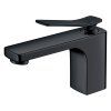 Umyvadlová baterie Besteco Schwarz v matně černém provedení (výška 121 mm).