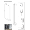 Boční panel ke sprchovým dveřím DUO SLIDE (Varianta Chrom/Leštěný hliník, 80 cm x 195 cm, Univerzální Levé / Pravé, Čiré bezpečnostní sklo 6 mm)