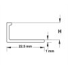 profin ull ukoncovaci l pvc bila 7 h mm d 5m rwy