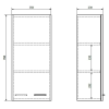 Horní Skříňka K-Plus 35x76x23 cm