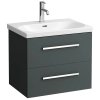 Besteco Šedá závěsná skříňka pod umyvadlo AVIN 60,4 cm, matný povrch