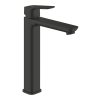 [Kód: 1017292430] Vysoká umyvadlová baterie GROHE Cubeo matná černá detail pro umyvadla na desku.