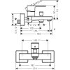 Hansgrohe nástěnná vanová baterie Vernis Shape, chrom