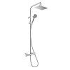 HANSGROHE Vernis Shape sprchový systém v kombinaci chromu a černé matné s termostatickou baterií, kód 26286670