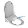 Mechanické bidetové sedátko BESTECO A1005 bílé SLIM provedení dvě trysky 48x37x6 cm s tichým Soft-Close zavíráním, kód A1005