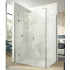 Sprchové dveře HÜPPE Astra 140 cm levé, stříbrný profil, čiré sklo s úpravou Anti-Plaque, kód PX0303.069.322