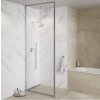 Walk-In sprchová stěna chrom 8mm čiré sklo výška 200cm hliníkový korpus šířka 100-120cm kód WALK-CH-120
