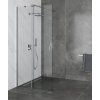 Walk-In sprchová stěna s posuvným sklem chrom 8mm čiré sklo výška 200cm hliníkový korpus šířka 90-140cm kód WALK-SLIDE-CH-140