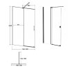 walk in sprchovy kout vayo black