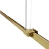 Detail spodního profilu sprchových dveří Belver Gold v provedení broušená zlatá.