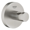 [Kód: 40364DC1] Háček na ručníky GROHE Essentials SuperSteel detail kartáčované oceli.