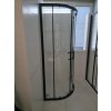 [Kód: ISA-2025/100] Velkoprostorový čtvrtkruhový sprchový kout BESTECO Hammer černý matný 100x100x190 cm