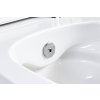 Detail chromové bidetové trysky uvnitř WC mísy Besteco ARCO 2v1
