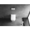 BESTECO Urban závěsná bidetovací WC mísa (s baterií, rimless, bílá)