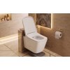 Besteco Urban 2v1 bílá závěsná WC mísa s bidetovou sprškou, ovládaním baterie na boku a SoftClose sedátkem kód:TR2237